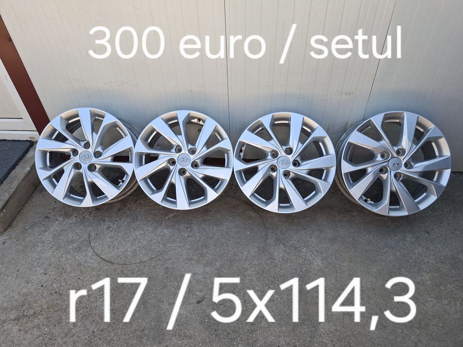 Jante aluminiu originale r17 / Hyundai Mazda Kia Renault Nissan Toyota Mitsubishi / 5x114,3