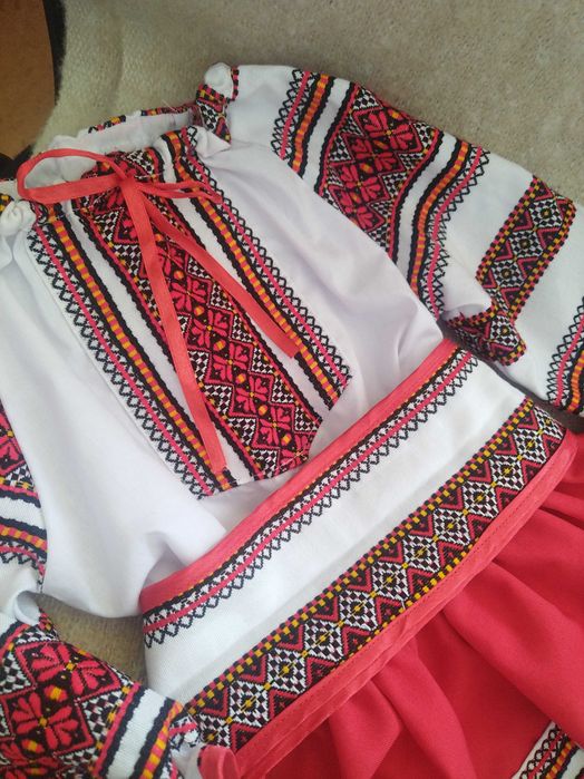 Costum popular pentru fete 3 ani, 98 cm