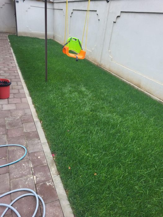 Gazon rulou și sistem de irigatii