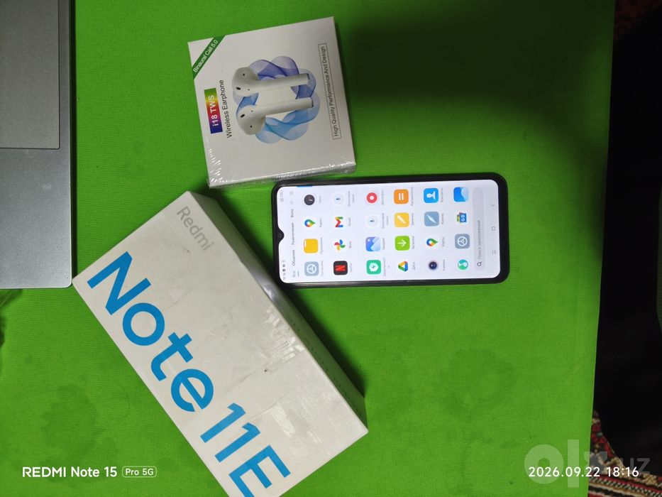 Redmi Note 11 E Ideal holatda. Naushnik sovgʻaga