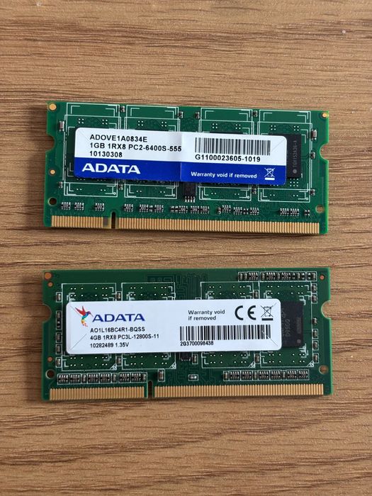 Ram DDR 3 - 4GB , DDR2 - 1GB Adata - perfect funcționali