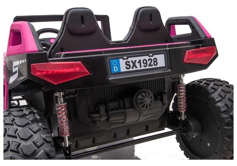 UTV electric pentru 4 copii BJX1928, tractiune 4x 75W, 24V Pink