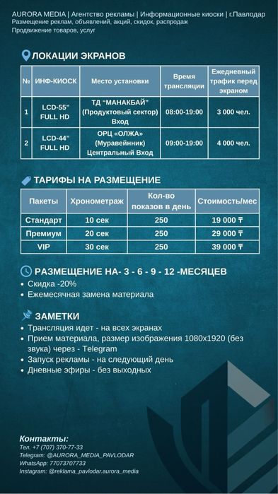 Реклама на входе