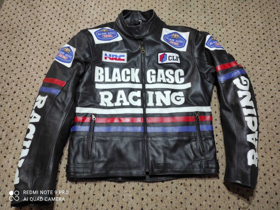 Geaca motocicleta din piele