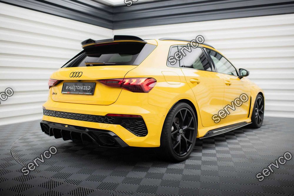 Eleron spoiler cap Audi RS3 S3 A3 SLine Sportback 8Y 2020- v8 Maxton