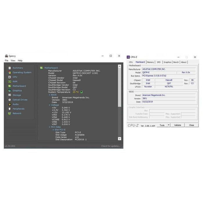 Дъно Дънна платка Asus Q87M-E 1150 DDR3 до 32GB RAM