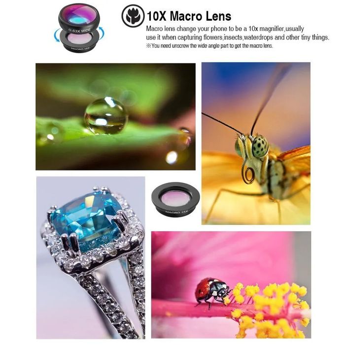 Комплект объективов Apexel 18x Telephoto 5-in-1 Kit для смартфона