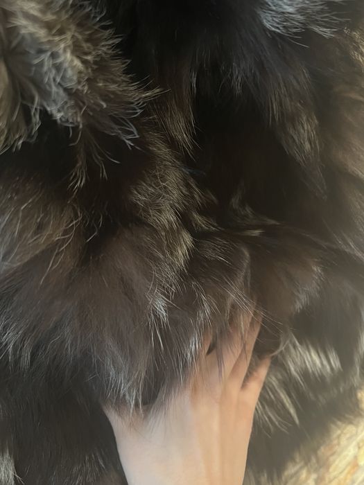 Елек от естествен косъм лисица