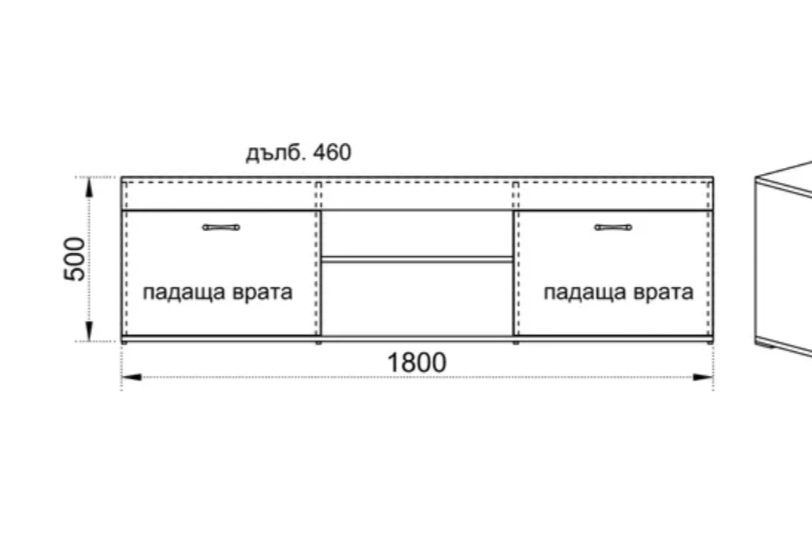 Тв шкаф 180см и рафт