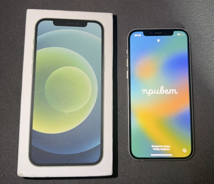 Айфон 12 зеленый 64gb