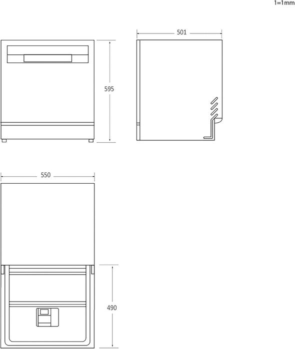 Нова компактна/мини/малка съдомиялна кубче Candy CP 8F9FFW,8 комплекта
