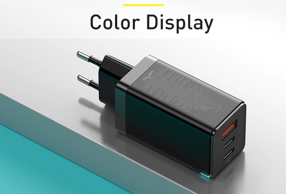Baseus 65w адаптер зарядка 65 ватт gan 2