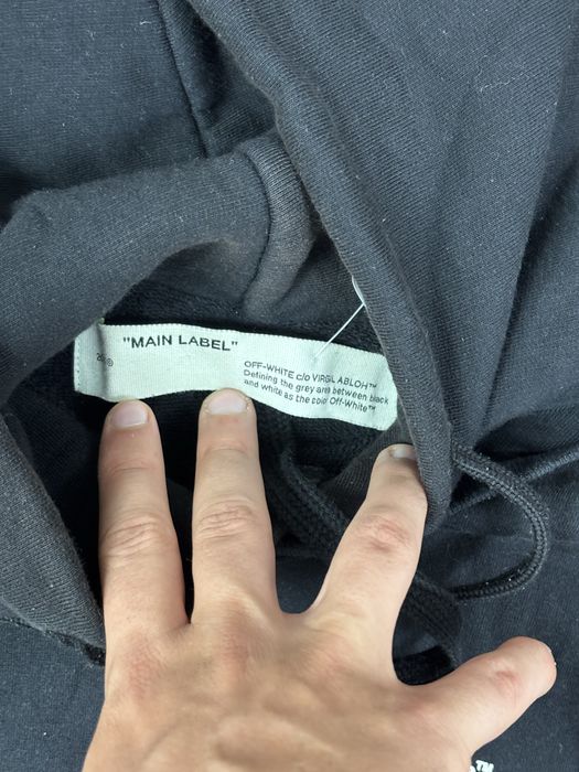 Оригинално супер рядко off white double tee hoodie virgil abloh 2020