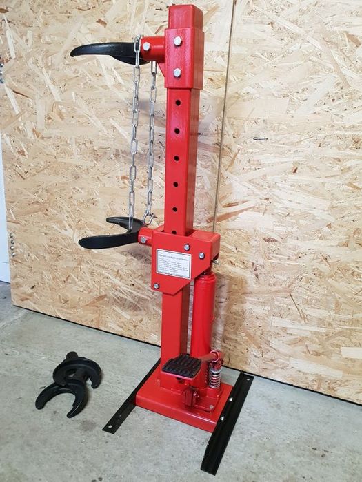 Presa hidraulica pentru arcuri suspensie cu 2 talere