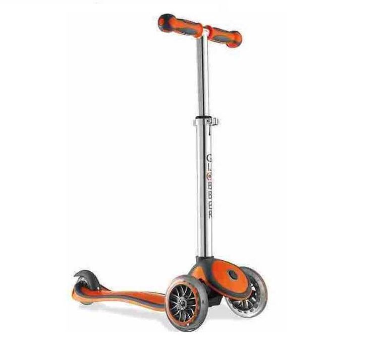 Trotineta Globber Orange, ghidon reglabil 3 nivele inaltime.