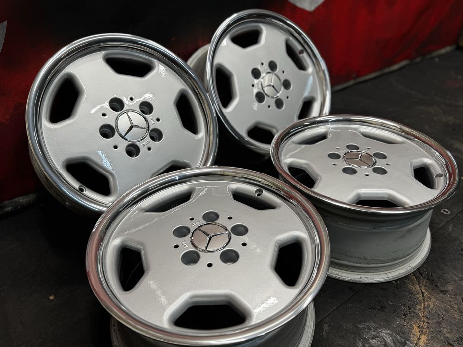 Ретро алуминиеви джанти за Мерцедес, MONOBLOCK, 15 цола, 5х112