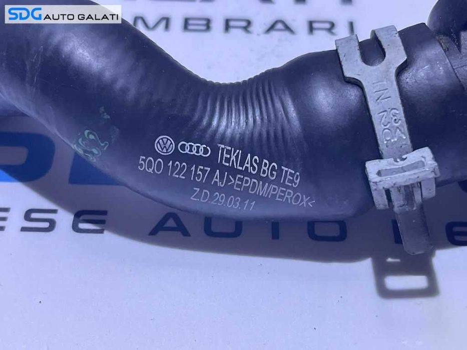 Furtun Conducta Racord Distribuitor Apa VW Golf 7 1.6 TDI 2013 - 2017 Cod 5Q0122157AJ