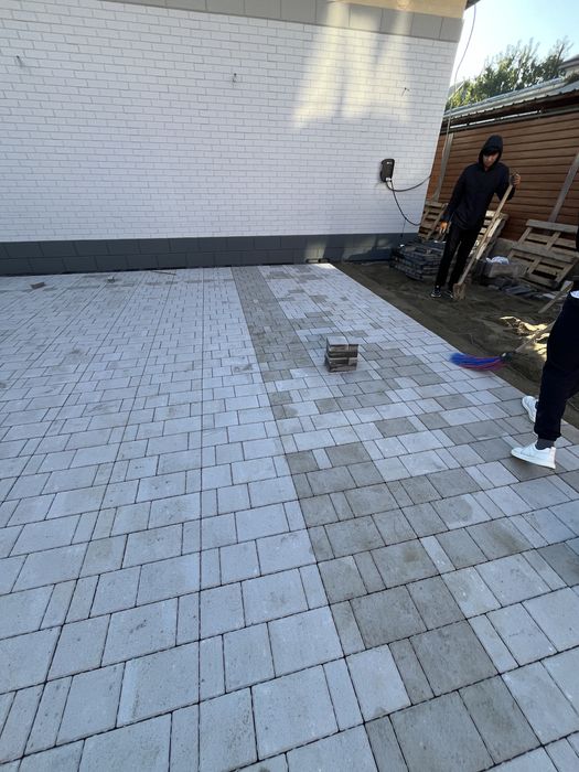 Укладка брусчатки