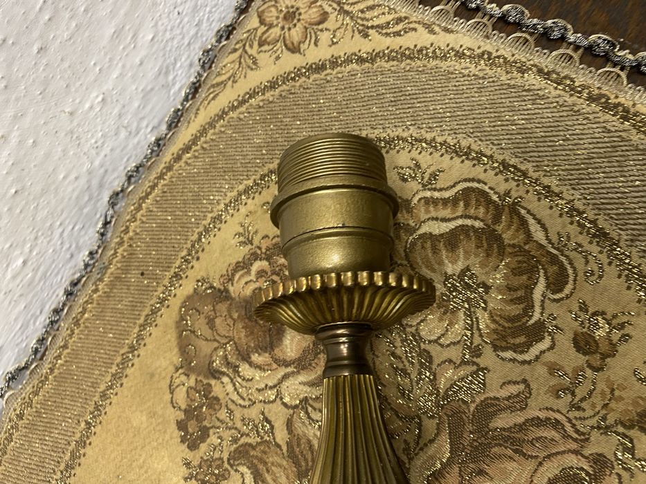 Настолна лампа месинг класически стил Италия 1955 1965