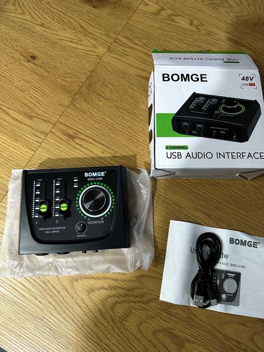 Audio interface USB BOMGE pentru podcast streaming studio