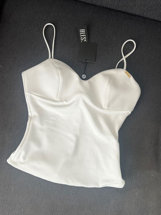 Alessa What A Delight Топ - Екрю/Бял Алеса