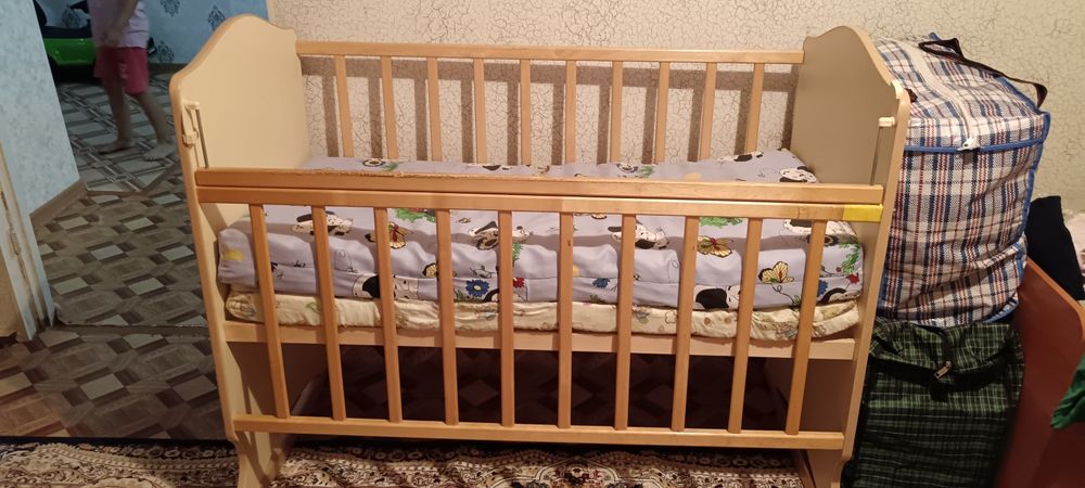 Детский кровать с ортопедический матрасом