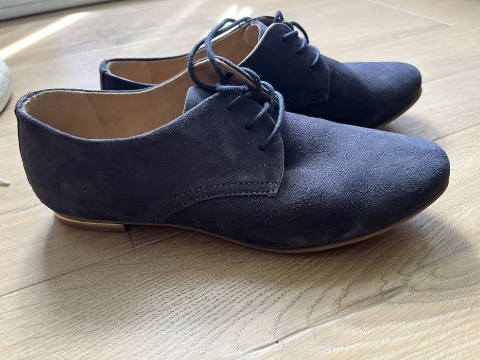 Pantofi piele naturala intoarsa