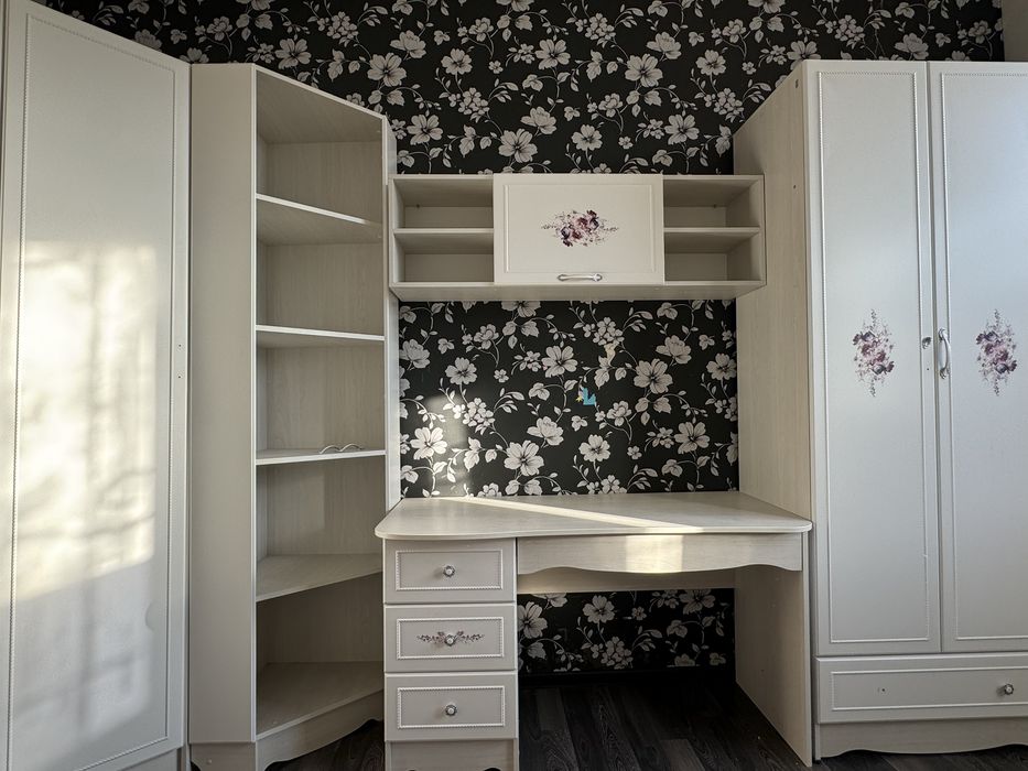 Комплект шкаф+рабочий стол б/у