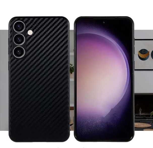 Husa Samsung A25, A54, A05s, A35, A72, A22 5G Aspect Fibra Carbon