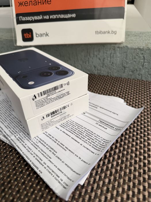 НОВ!36м Гар•!ЛИЗИНГ*88лв/м iPhone 17 Pro Deep BLUE айфон 17 про син