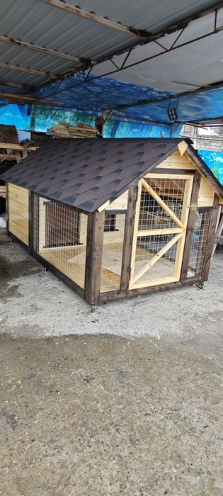 Дом для Собаки. Будка, вольер. Изготовление из дерева и металла.