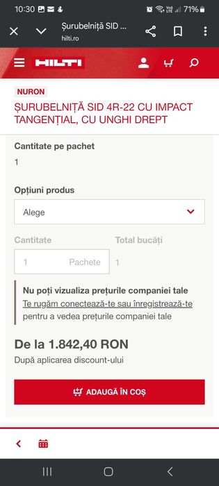 Hilti SID 4R  surubelnita impact tangential