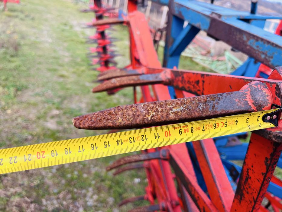 Grapa cu colti, 2 randuri de tavalugi stelati, pliabil hidraulic 3.5 m