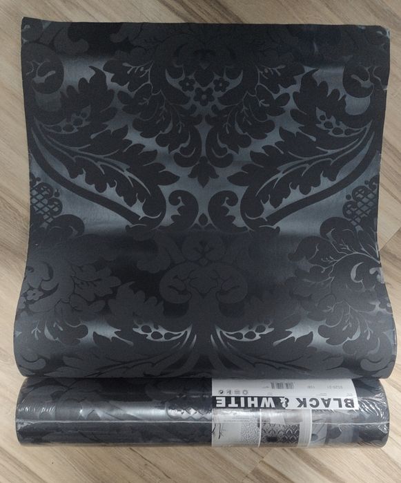 Tapet Retro Barock vinil - negru