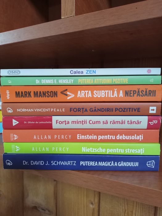 Carti pentru dezvoltare personala in limba romana și engleza