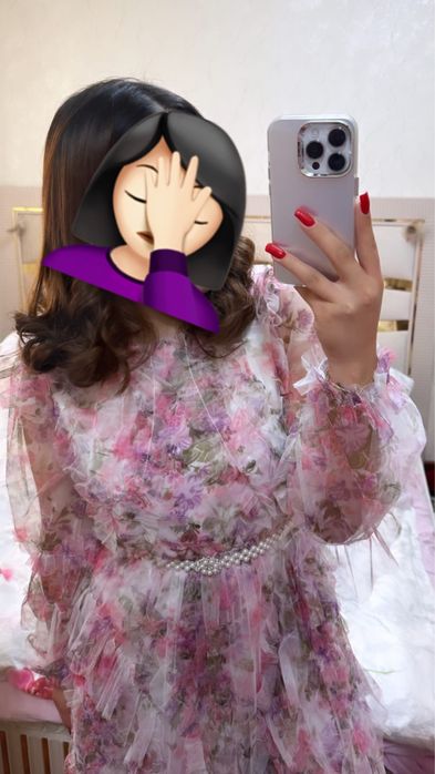 Продается Нежное платье , на лето и весну , турецкий