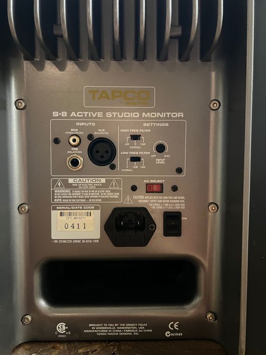 Tapco S8 – Активни студийни монитори (много добро състояние)