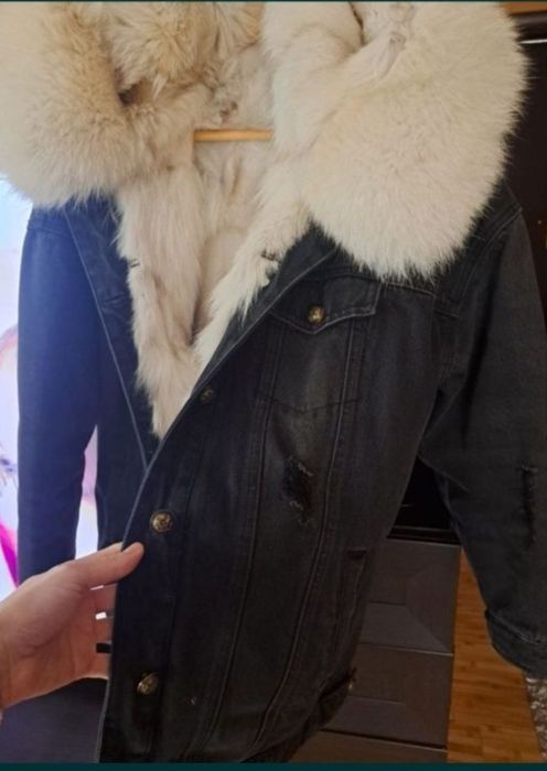 Geaca din blug cu blana Vulpe S/M