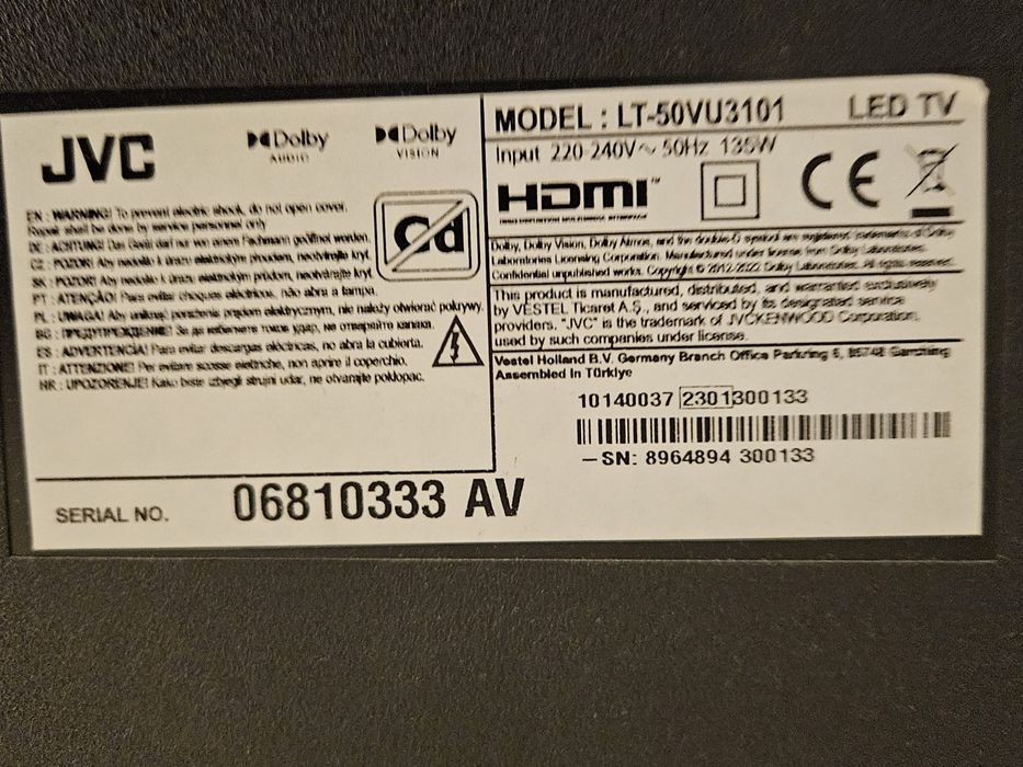 Телевизор 50 инча смарт JVC LT-50VU3101