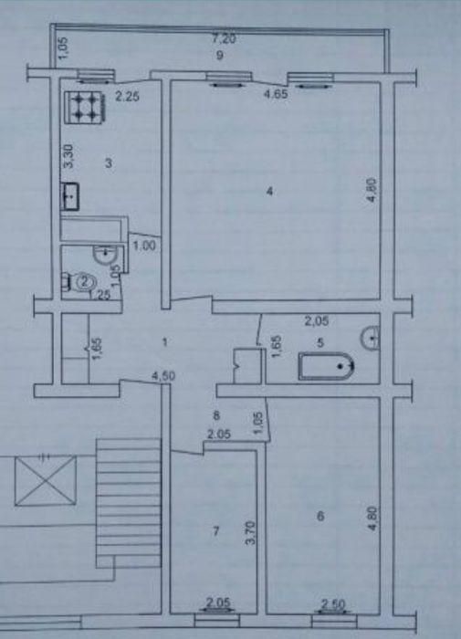 Продажа квартиры 3/3/9 Чилонзар, ул. Загарлик.