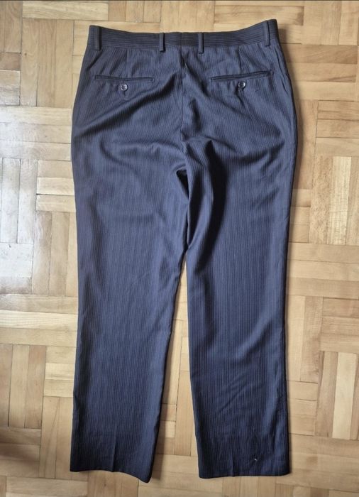 Pantaloni de Lux Via V. Veneto, Dungi (Pinstripe), Lână - W33