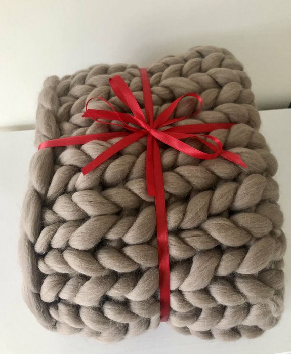 Одеяло от мериносова вълна ръчна изработка