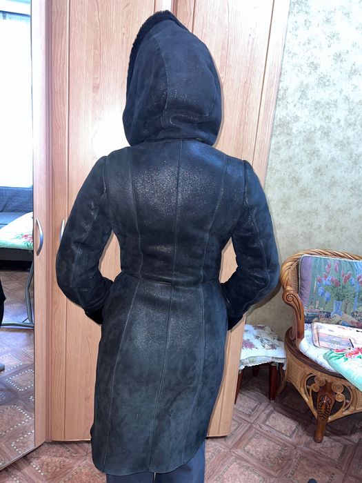 Дубленка удлинённая женская