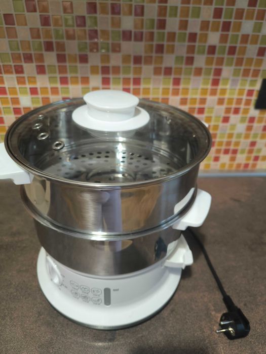 Aparat de gatit cu aburi Tefal VC145130, 6 l, Alb