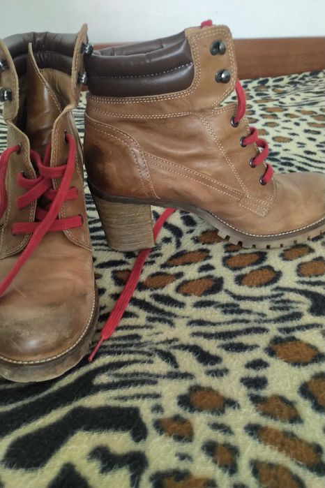 Намалени - Боти SANSIBAR на ток, естествена кожа