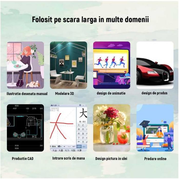 Tableta grafica 8192 niveluri presiune 10x6" 12 Butoane, noua sigilata