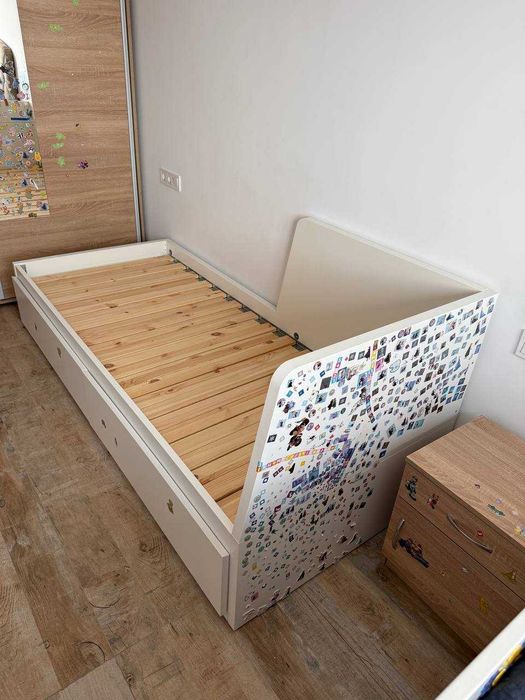Детско легло / кушетка с 2 чекмеджета, 80 × 200 см (IKEA)