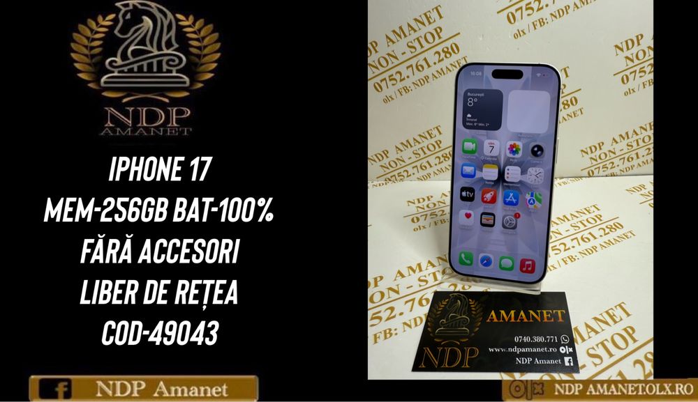 NDP Amanet Braila Iphone 17 256gb (49043)