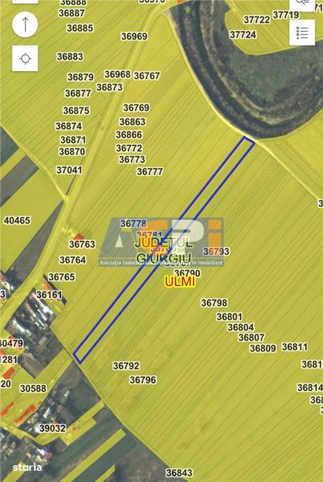 De vanzare teren intravilan arabil,Trestieni,25 km de Bucuresti