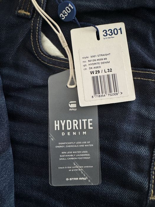 G-STAR RAW 3301 Оригинални мъжки дънки - Размер 29/32 - 2 модела